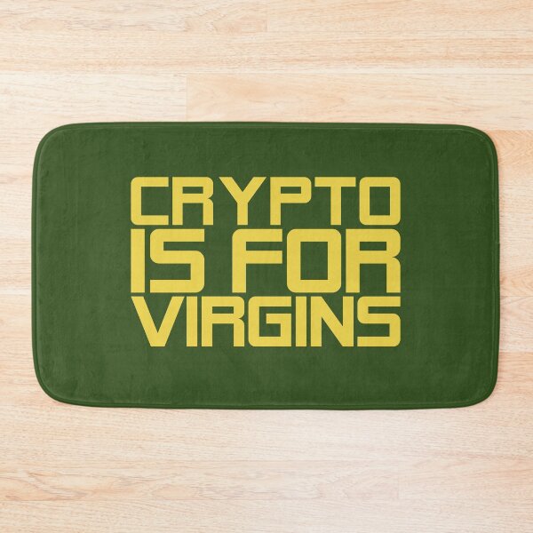 Item preview, Crypto Is for Virgins Funny Digital Currency Bitcoin for men, girl, women, father, friend, designed and sold by AY-Store24.