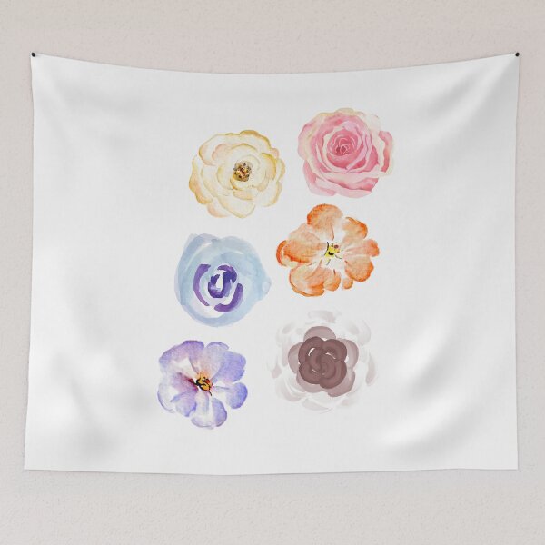 Item preview, Watercolour Roses Sticker designed and sold by dabluelady.