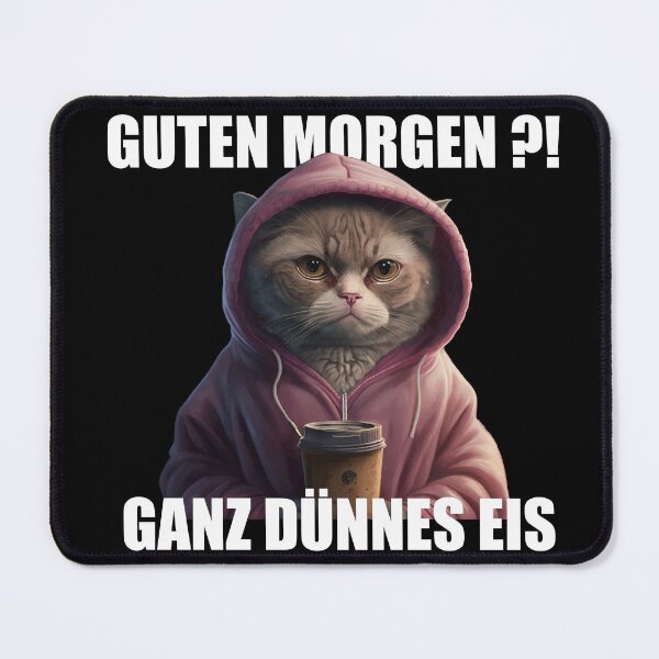 Item preview, Angry Cat with Hoodie "Very Thin Ice" designed and sold by MMA--Designer.