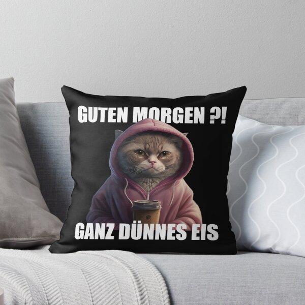 Item preview, Angry Cat with Hoodie "Very Thin Ice" designed and sold by MMA--Designer.