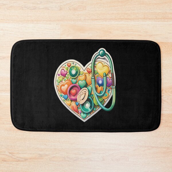 Item preview, Girls Women Nurses Valentine Hearts Stethoscope designed and sold by laurateamart.