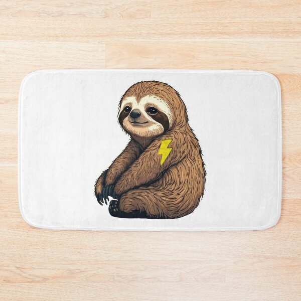 Item preview, sloth flash tattoo designed and sold by Micapox.
