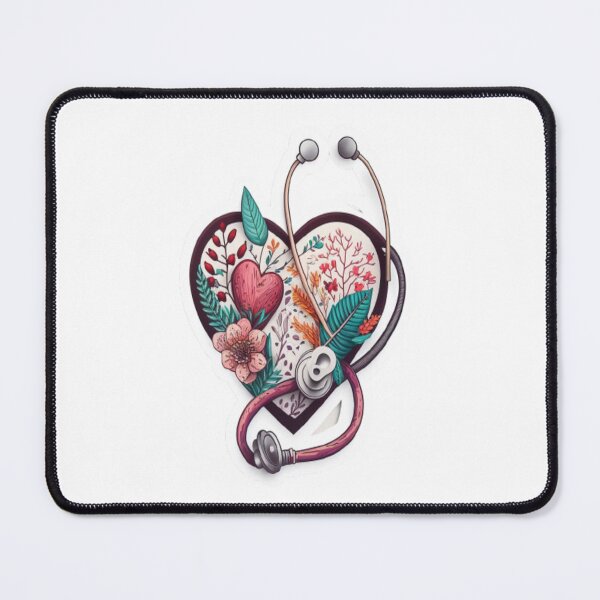 Item preview, Girls Women Nurses Valentine Hearts Stethoscope designed and sold by laurateamart.