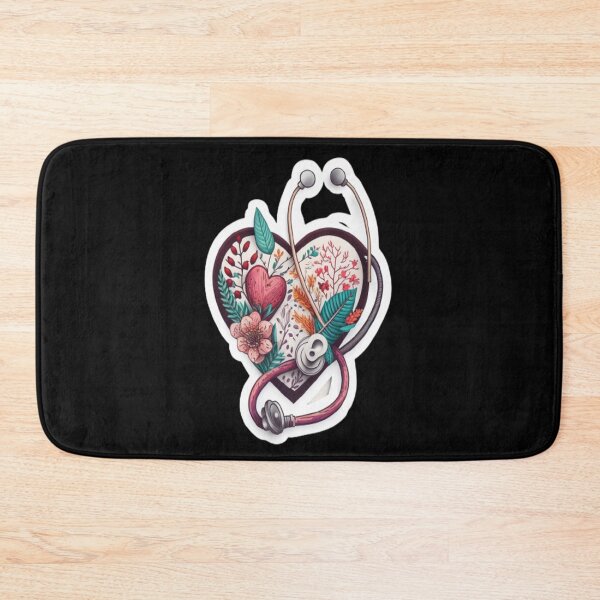 Item preview, Girls Women Nurses Valentine Hearts Stethoscope designed and sold by laurateamart.