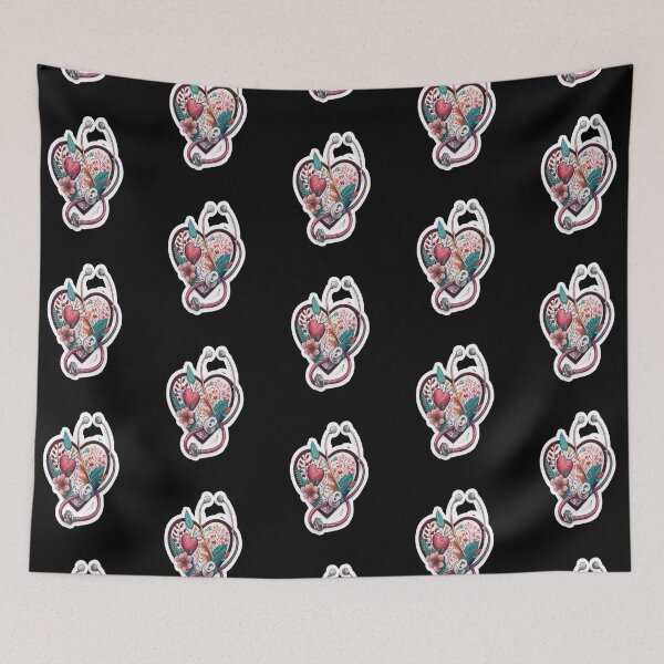 Item preview, Girls Women Nurses Valentine Hearts Stethoscope designed and sold by laurateamart.
