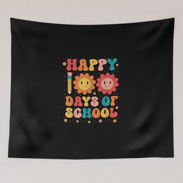 Item preview, Groovy Teacher Student 100th Day Of School Happy 100 Days  designed and sold by jounior ⭐⭐⭐⭐⭐.