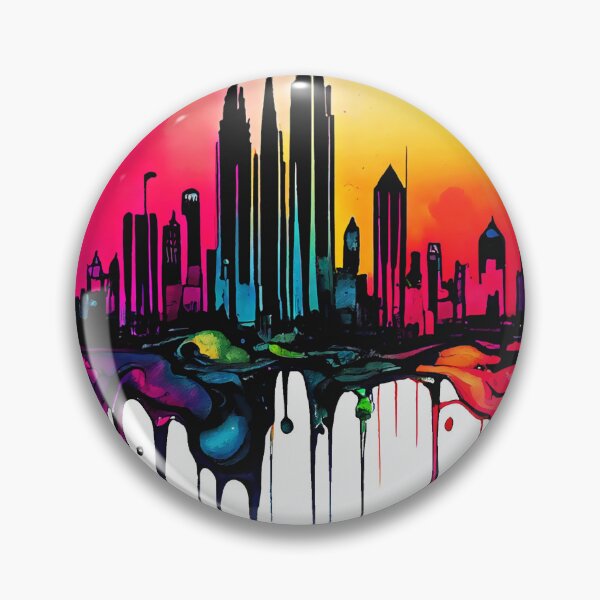 Item preview, City Skyline Ink Drip designed and sold by KammyArt.