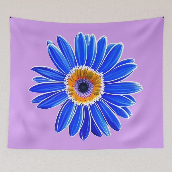 Item preview, Blue gerbera daisy designed and sold by gramizzia.