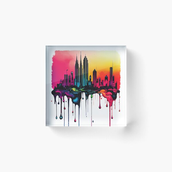 Item preview, City Skyline Ink Drip designed and sold by KammyArt.