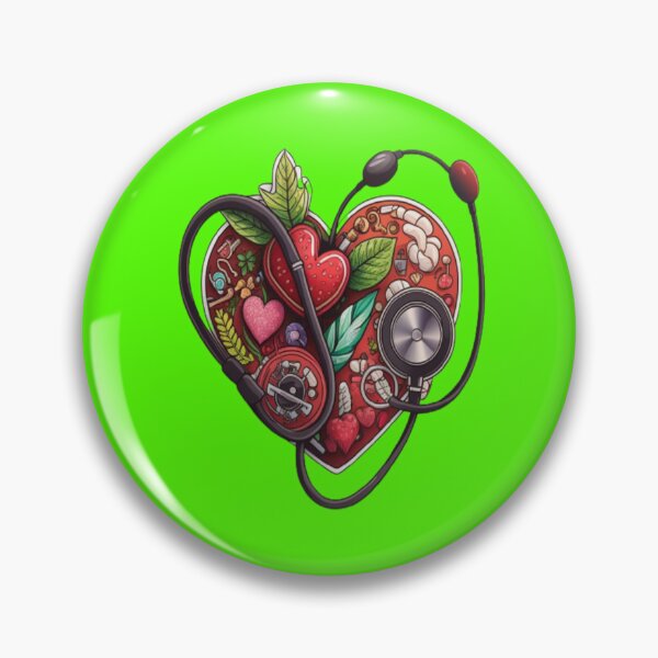 Item preview, Girls Women Nurses Valentine Hearts Stethoscope designed and sold by laurateamart.