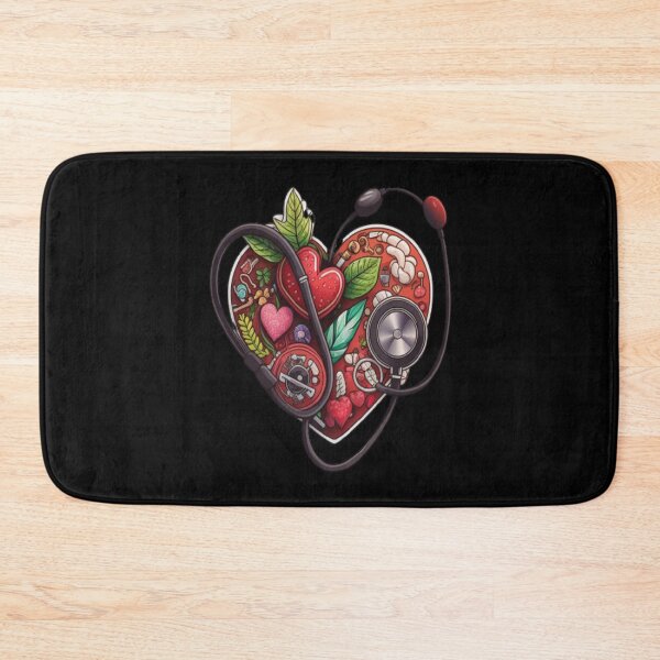 Item preview, Girls Women Nurses Valentine Hearts Stethoscope designed and sold by laurateamart.