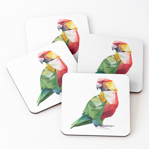 Item preview, Colorful Origami Parrot Illustration designed and sold by AdaRecordShop.