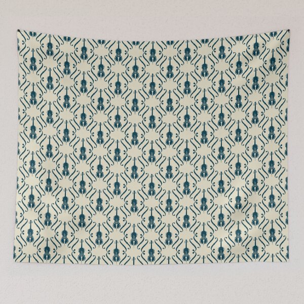 Item preview, Little Turquoise Cellos designed and sold by PollycatArt.