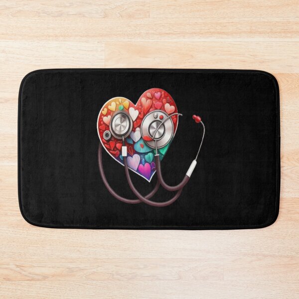 Item preview, Girls Women Nurses Valentine Hearts Stethoscope designed and sold by laurateamart.