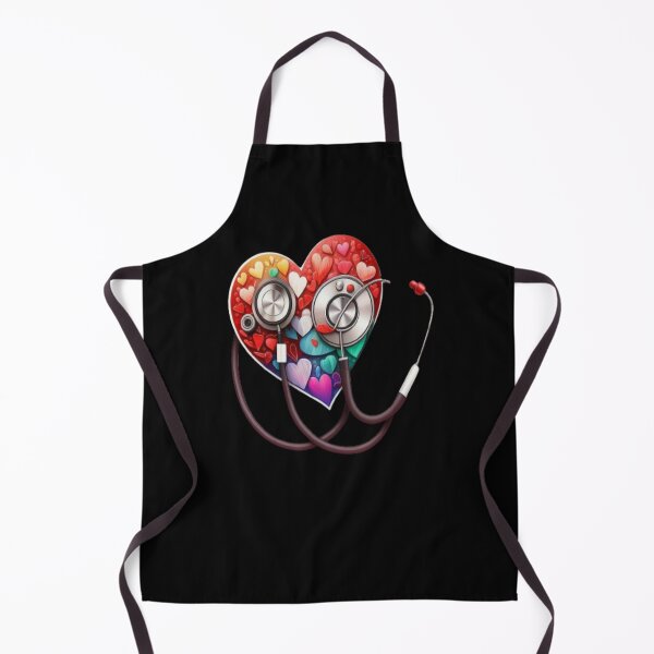 Item preview, Girls Women Nurses Valentine Hearts Stethoscope designed and sold by laurateamart.