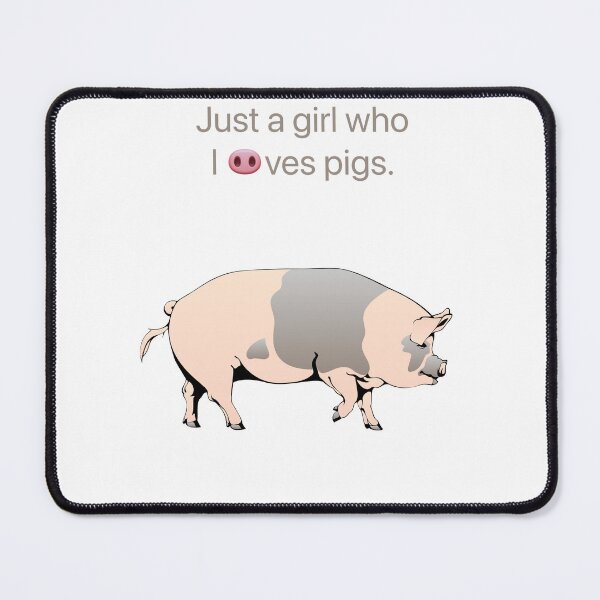 Item preview, A girl who loves pigs. . designed and sold by Kidzx6.