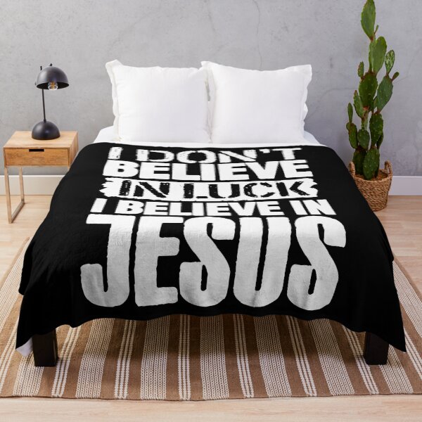 Item preview, I Don't Believe In Luck I Believe In Jesus designed and sold by plushism.