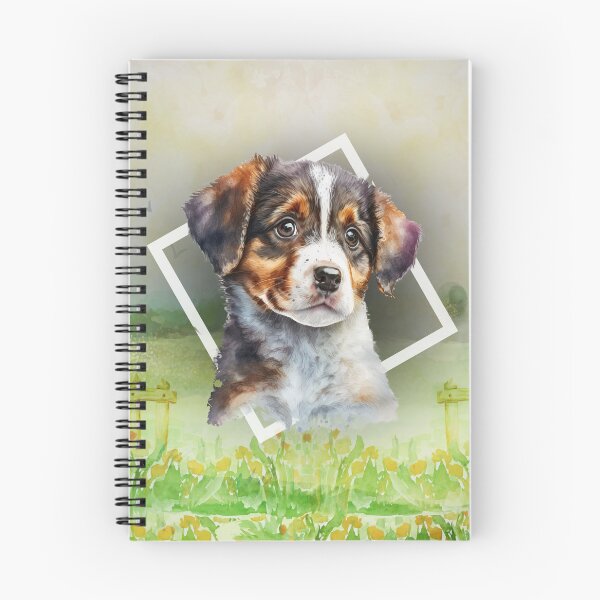 Item preview, Loki the Puppy with background  - Watercolor Animal Series designed and sold by Bolg3r.