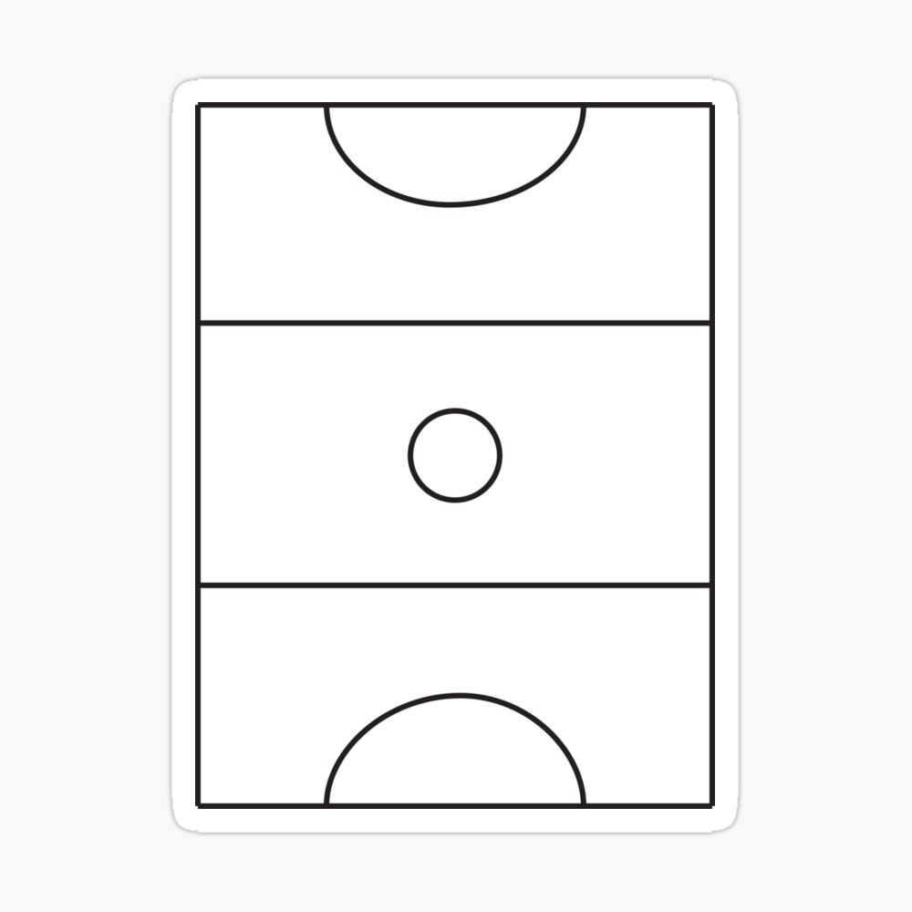 Netball Court Art Print