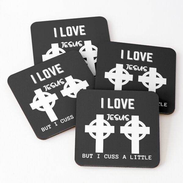 Item preview, Copy of Copy of I Love Jesus But I Cuss A Little designed and sold by NikkosDesigns.
