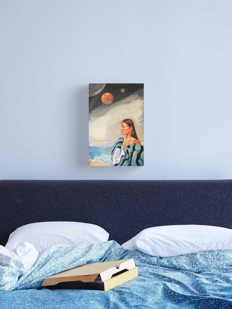 Thumbnail 1 of 3, Canvas Print, I Made the Break (Self Portrait) designed and sold by BlueStarseed.