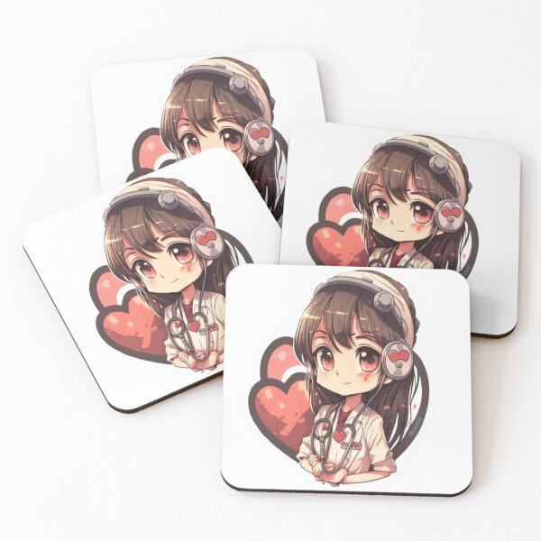Item preview, Girls Women Nurses Valentine Hearts Stethoscope designed and sold by laurateamart.