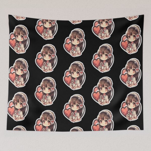 Item preview, Girls Women Nurses Valentine Hearts Stethoscope designed and sold by laurateamart.