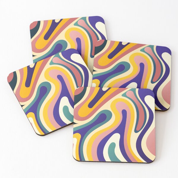 Item preview, Abstract wavy hippie pattern designed and sold by TheRightHonMP.