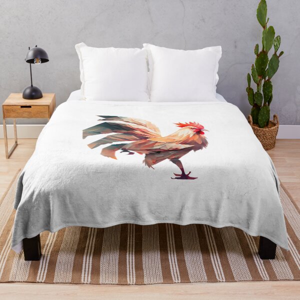 Item preview, Watercolor Origami Rooster Illustration designed and sold by AdaRecordShop.