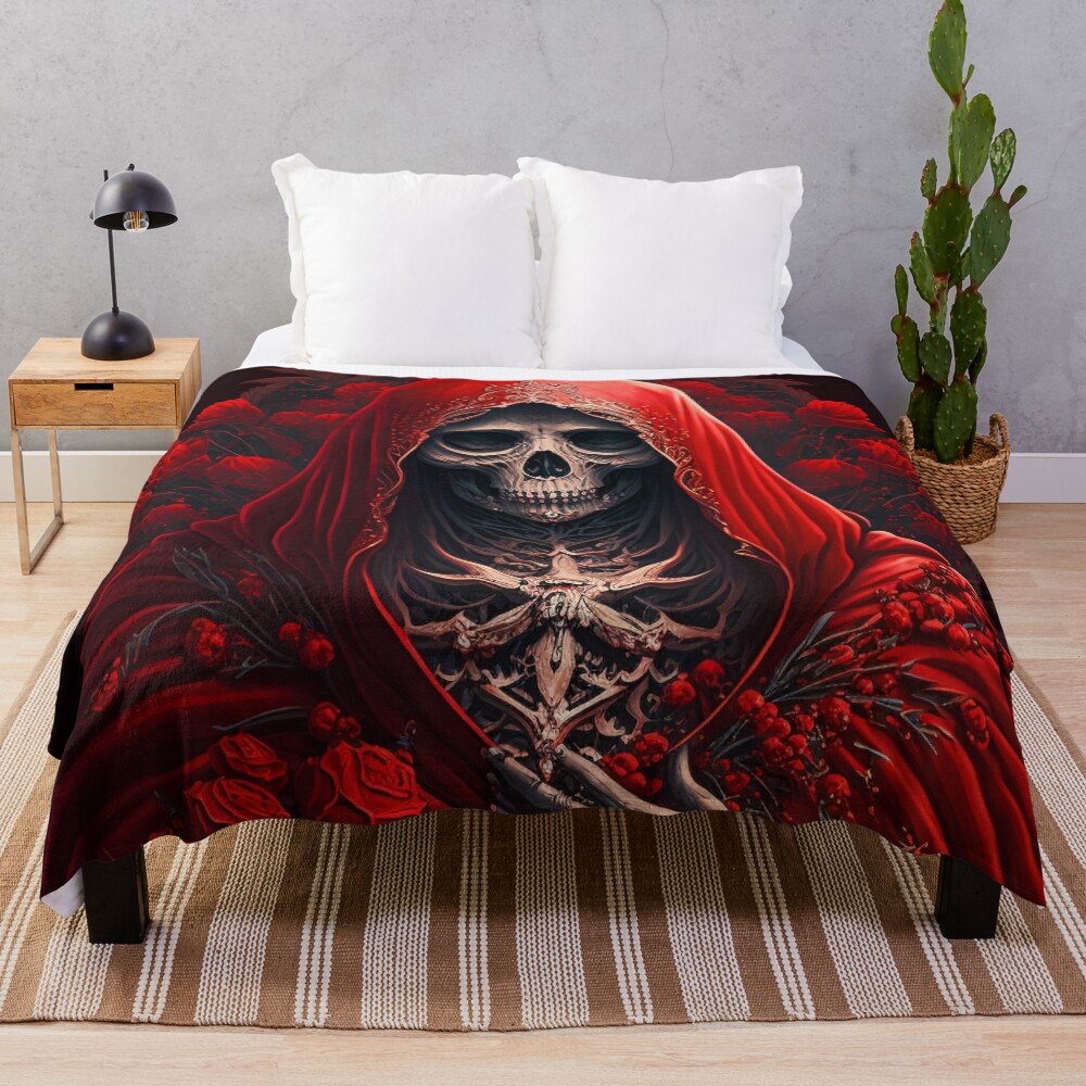 Halloween La on sale Catrina Throw Blanket