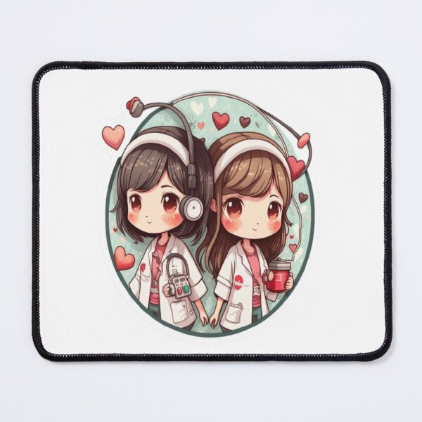 Item preview, Girls Women Nurses Valentine Hearts Stethoscope designed and sold by laurateamart.