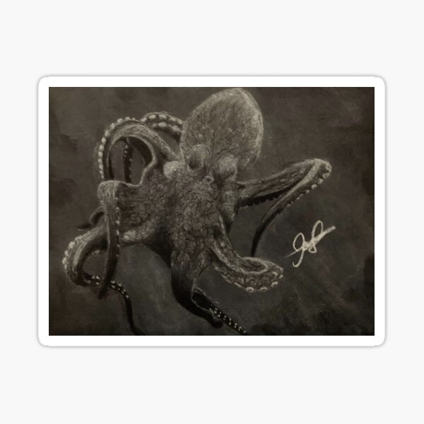 Item preview, Charcoal octopus  designed and sold by Jonathan Lent.