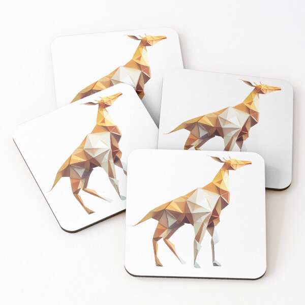 Item preview, Elegant Origami Giraffe Illustration designed and sold by AdaRecordShop.