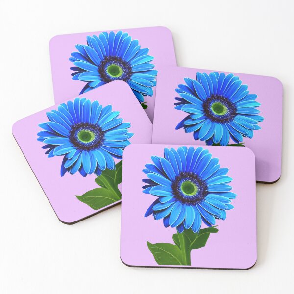 Item preview, Blue gerbera daisy designed and sold by gramizzia.