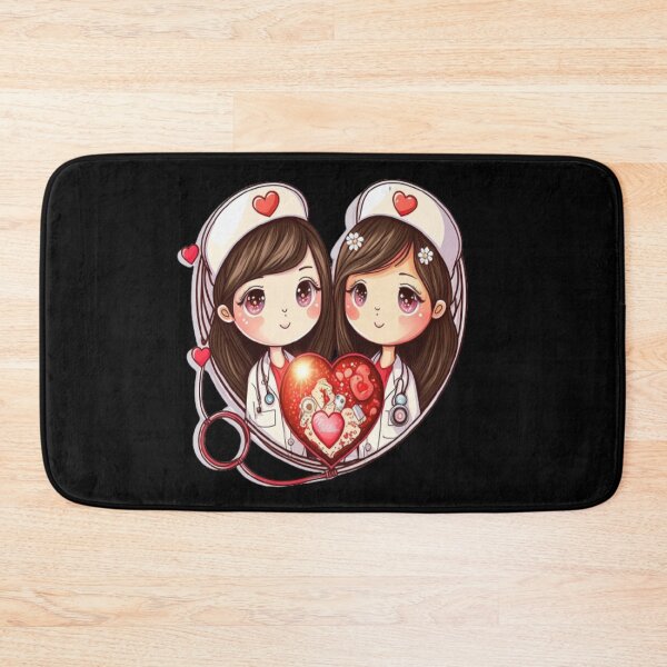 Item preview, Girls Women Nurses Valentine Hearts Stethoscope designed and sold by laurateamart.