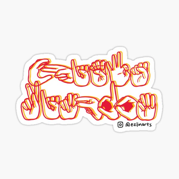 Chiefs Kingdom in ASL Sticker