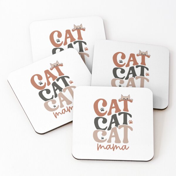 Item preview, Retro Cat Mama Typography designed and sold by HappyLifeCreate.