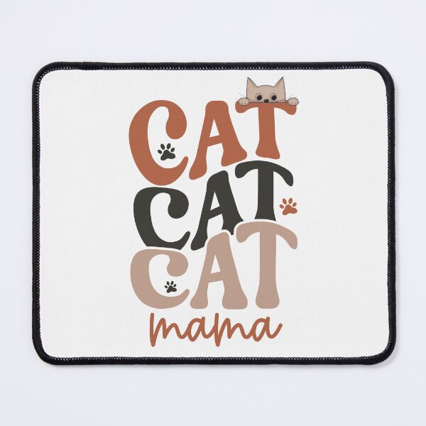 Item preview, Retro Cat Mama Typography designed and sold by HappyLifeCreate.