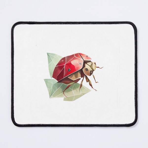 Item preview, Brighten up Your Space with an Origami Ladybug Watercolor Illustration designed and sold by AdaRecordShop.