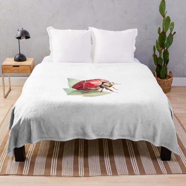 Item preview, Brighten up Your Space with an Origami Ladybug Watercolor Illustration designed and sold by AdaRecordShop.