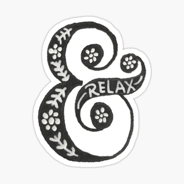 Vista previa del artículo con la obra «Ampersand Relax», diseñado y vendido por chelsearodo.