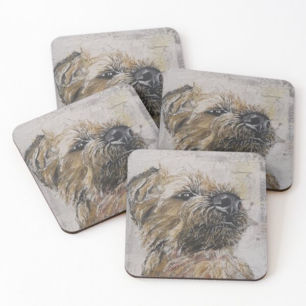 Item preview, Border Terrier portrait designed and sold by LisaMarson.