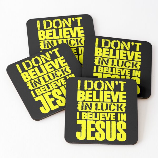 Item preview, I Don't Believe In Luck I Believe In Jesus designed and sold by plushism.