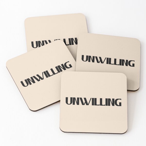 Item preview, Unwilling - Bold Black Text designed and sold by Chubuter.