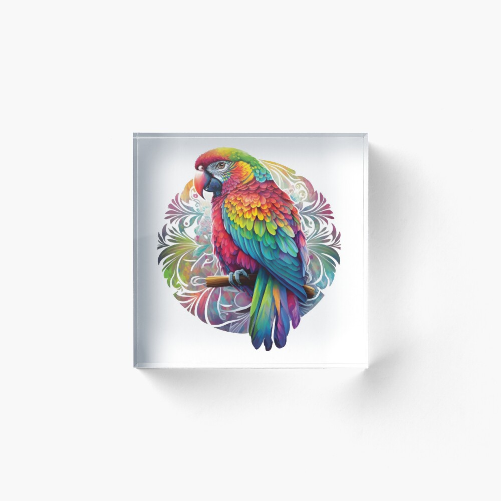 Mandala Art Beautiful Parrot Handmade Painting – Revivalogy