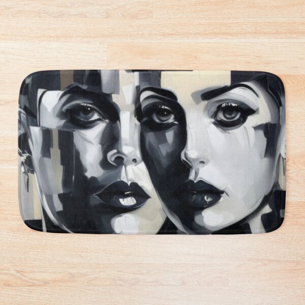 Item preview, Black And White Abstract of Two Ladies  designed and sold by Artel-Blue.