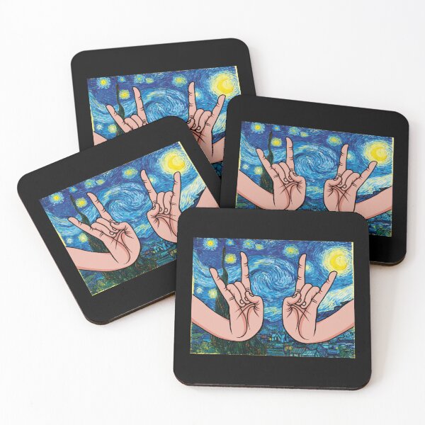 Item preview, Japanese Rock Hands In The Painting Starry Night designed and sold by Creative--Style.