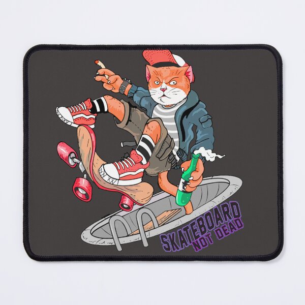 Item preview, Cat board Skateboard Skater funny art designed and sold by AssamFT.