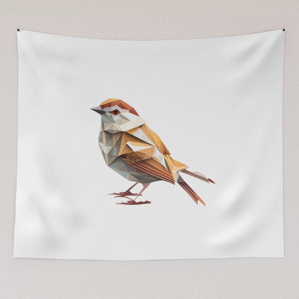 Item preview, Elegant Sparrow Watercolor Illustration designed and sold by AdaRecordShop.