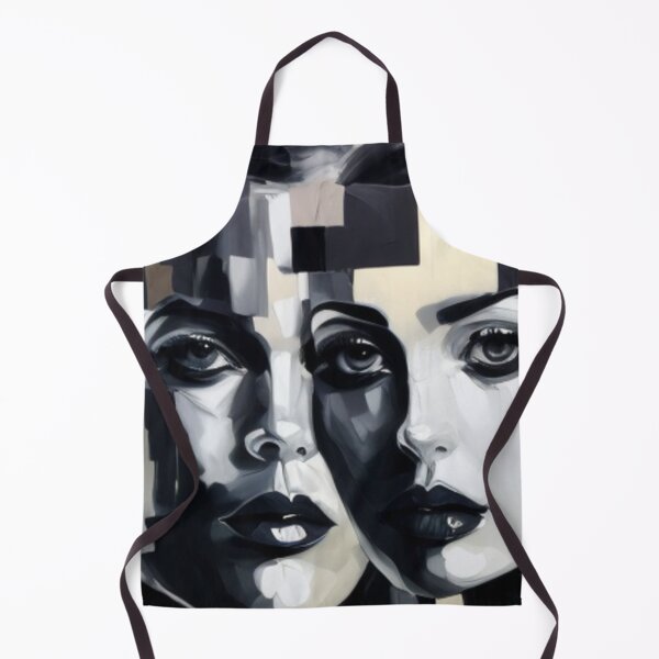 Item preview, Black And White Abstract of Two Ladies designed and sold by Artel-Blue.